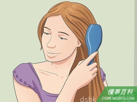 Step 3 打理头发。
