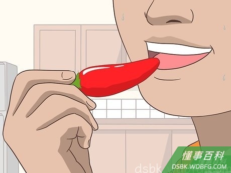 Step 2 吃辛辣食物，自然升高体温。
