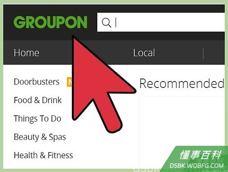Step 1 前往Groupon.com网站。