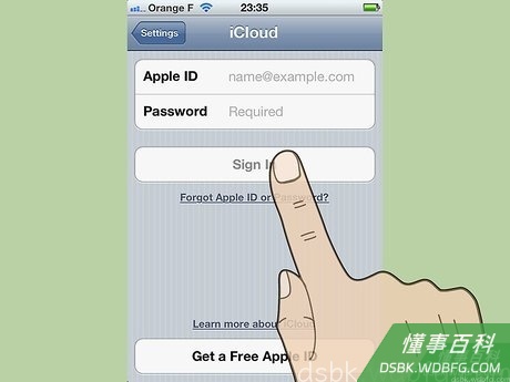 Step 2 在你的所有设备上登录进iCloud。