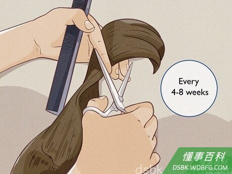 Step 6 每隔4-8周修剪一次头发。
