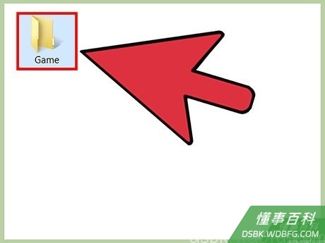 Step 3 创建一个名为“PSP”的文件夹,然后创建一个名为“GAME”的子文件夹。
