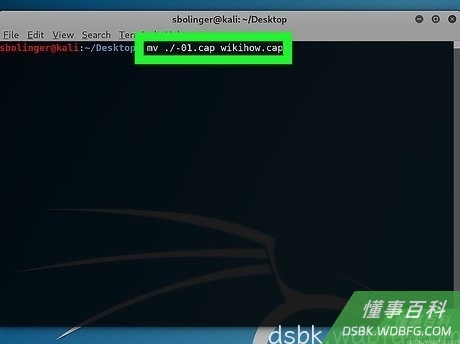 Step 18 重命名“.cap”文件。
