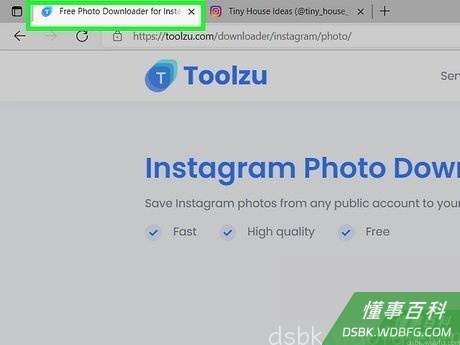 Step 6 返回Toolzu下载器的浏览器标签。