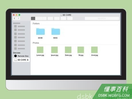 Step 4 查看SD卡的内容。