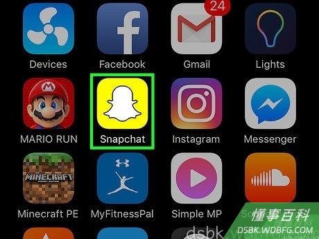 Step 1 打开Snapchat。
