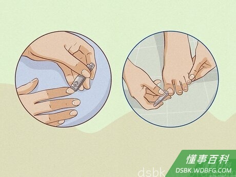 Step 7 经常剪指甲。