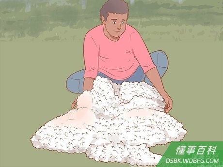 Step 10 把羊毛整理好。
