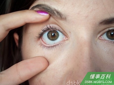 Step 2 如果必要的话一直张开眼睛。