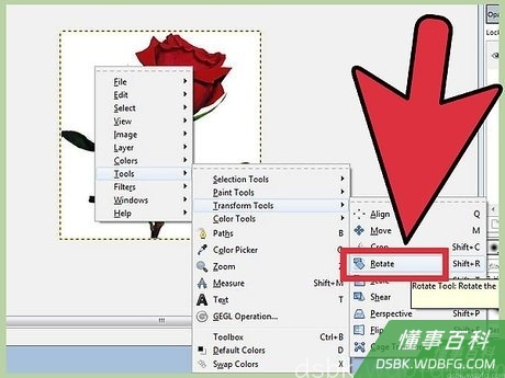 Step 2 旋转图像90°。
