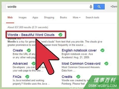 Step 1 访问Wordle网站。