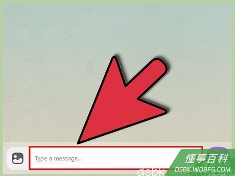 Step 4 点击短消息来打开与某人或多人的消息框。