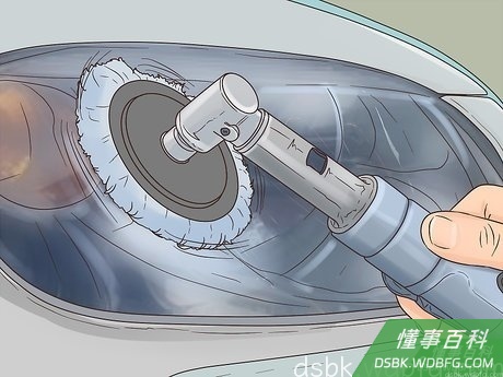 Step 8 为了密封，在车灯玻璃的边上涂一层蜡或硅酮密封胶。