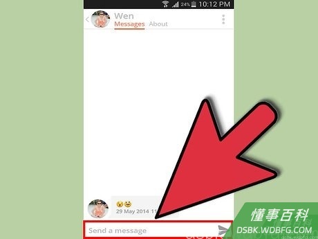 Step 3 编写第一条信息。