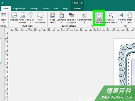 Step 1 点击“插入”选项卡,并选择“文本框”。
