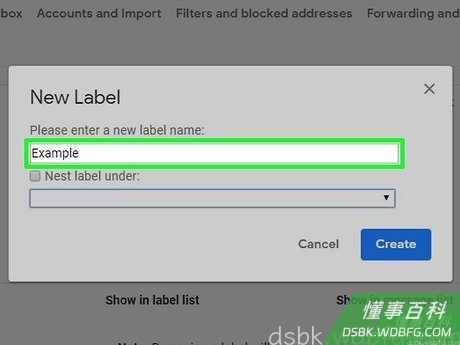 Step 6 输入标签名称。