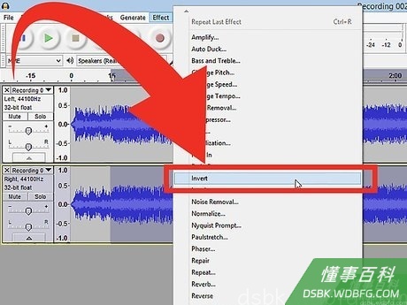 Step 4 翻转下方音轨。