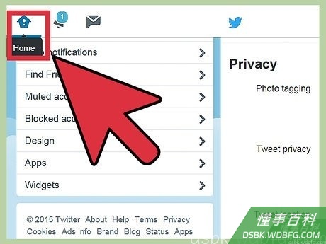 Step 1 前往你的主页。