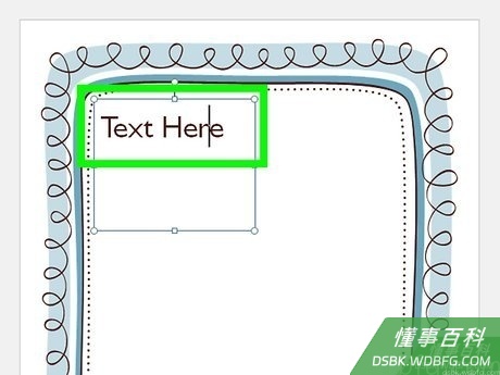 Step 4 点击文本框并开始输入文本。