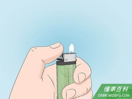 Step 5 检查火焰是否很小、快要燃尽,或者根本就打不着火。