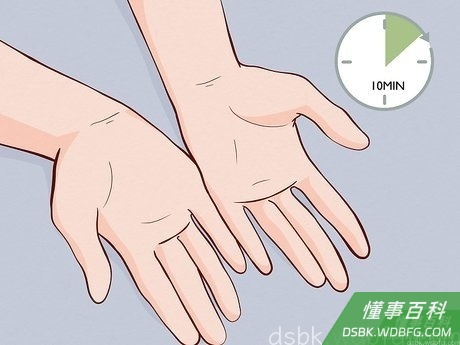 Step 5 不要揉搓“脉搏点”，让其自然风干。