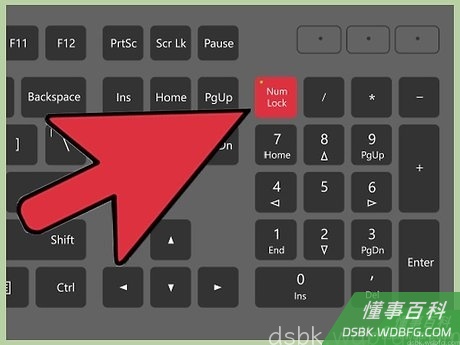 Step 1 检查“NumLock”键。