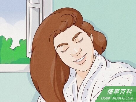 Step 4 让头发自然风干，不要用吹风机。