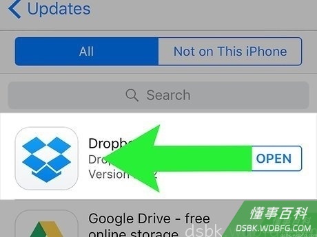 Step 4 向左滑动想要移除的应用程序。