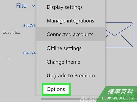 Step 3 点击 选项。