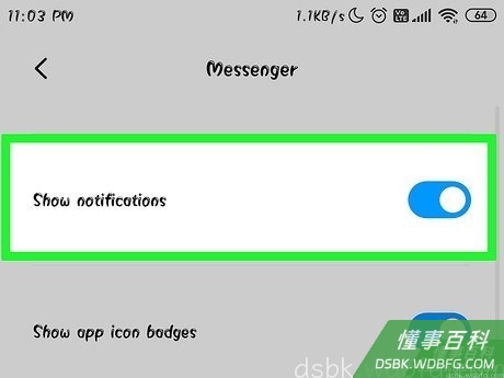 Step 9 打开安卓设备的“设置”应用,彻底禁用通知功能。