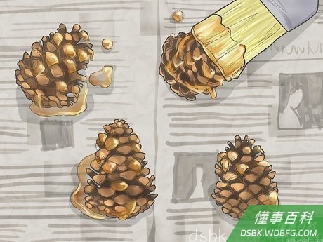 Step 3 如果想要松果的保存时间更长久,建议选择船舶漆。