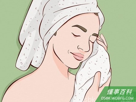 Step 4 擦干皮肤。