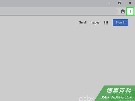 Step 1 点击窗口右上角的⋮。