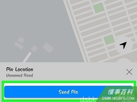 Step 4 轻触“发送”,将你钉选的位置发送给对方。