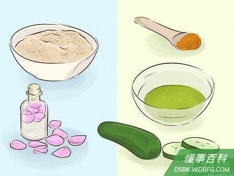 Step 4 用姜黄粉或鹰嘴豆粉制成美白面膜。