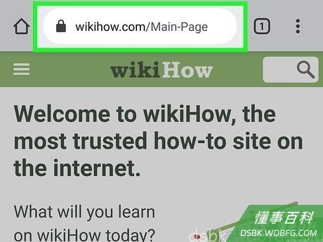 Step 1 打开想在安卓版Chrome中保存的网站。