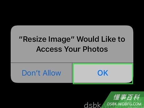 Step 4 出现提示时,点击按钮 照片库。