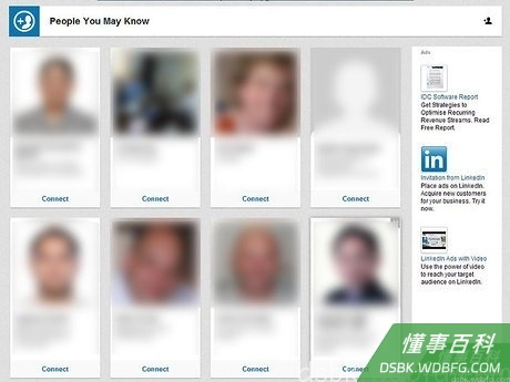 Step 9 根据你的就业和教育信息列表，按照LinkedIn的人脉建议，邀请其他人和你搭建关系。