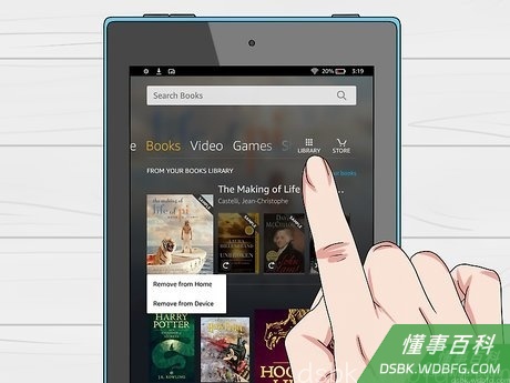 Step 3 你可以在书库中阅读Kindle锐步版本的图书。
