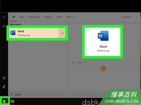 Step 1 打开Microsoft Word。
