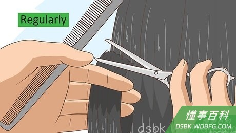 Step 4 经常修剪头发。