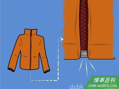 Step 2 拆掉拉链末端的缝合线。
