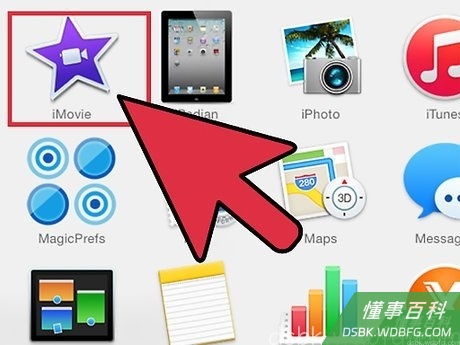 Step 1 打开iMovie。