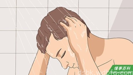 Step 6 彻底清洁头发。