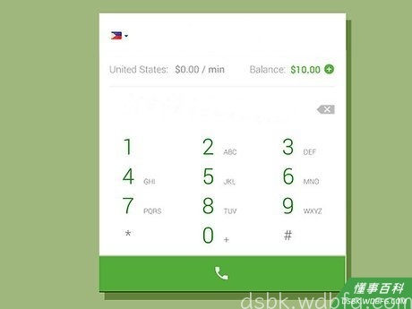 Step 2 通过Google Voice电话系统拨打。