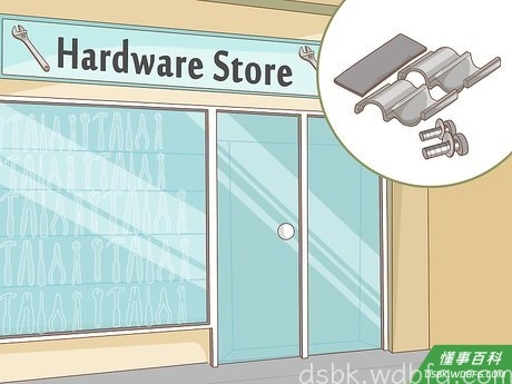 Step 1 购买尺寸和漏水管道一致的管夹。