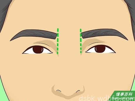 Step 1 以内眼角为标准。