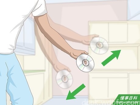 Step 5 把光盘风干。