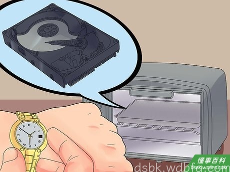 Step 3 加热硬盘。