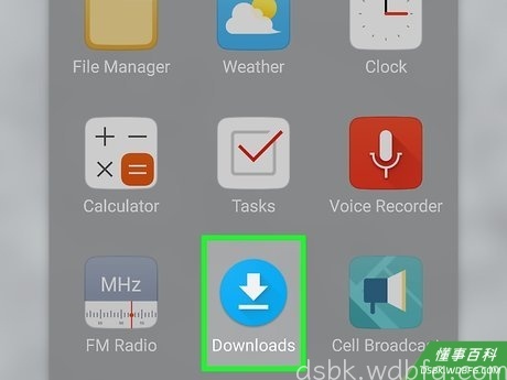 Step 7 打开设备上的“下载”应用程序。